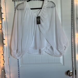 NWT- XS Vince Camuto Elegant White Women's Top